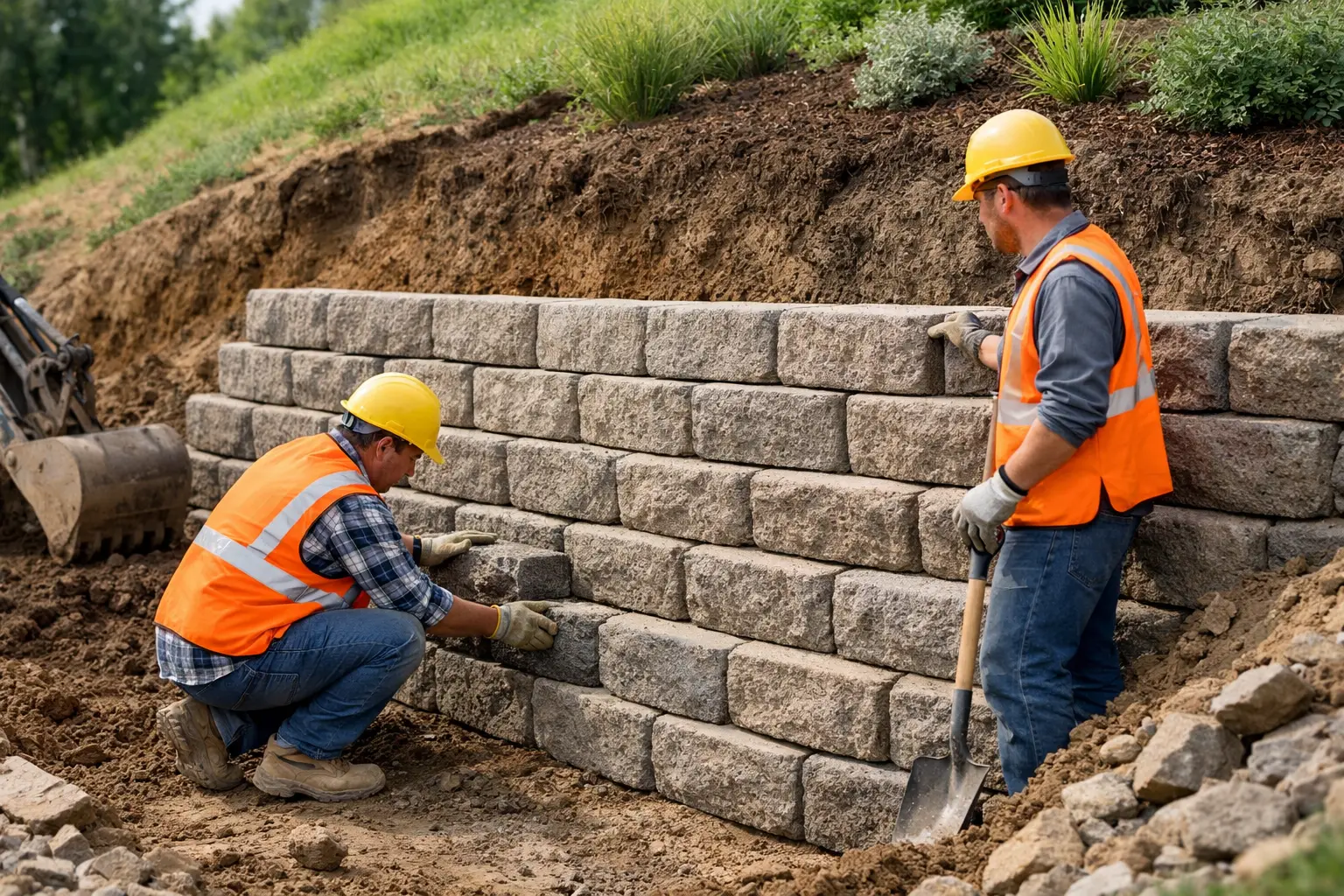 How Retaining Walls Prevent Erosion on Slopes