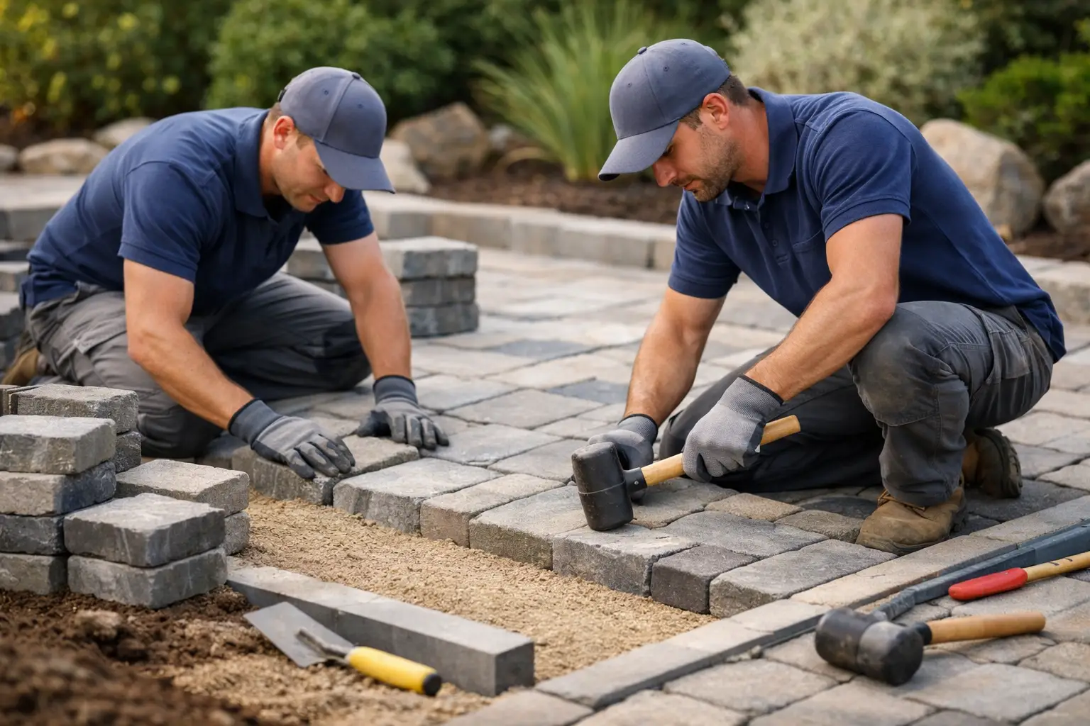 How to Install Hardscape Pavers Properly