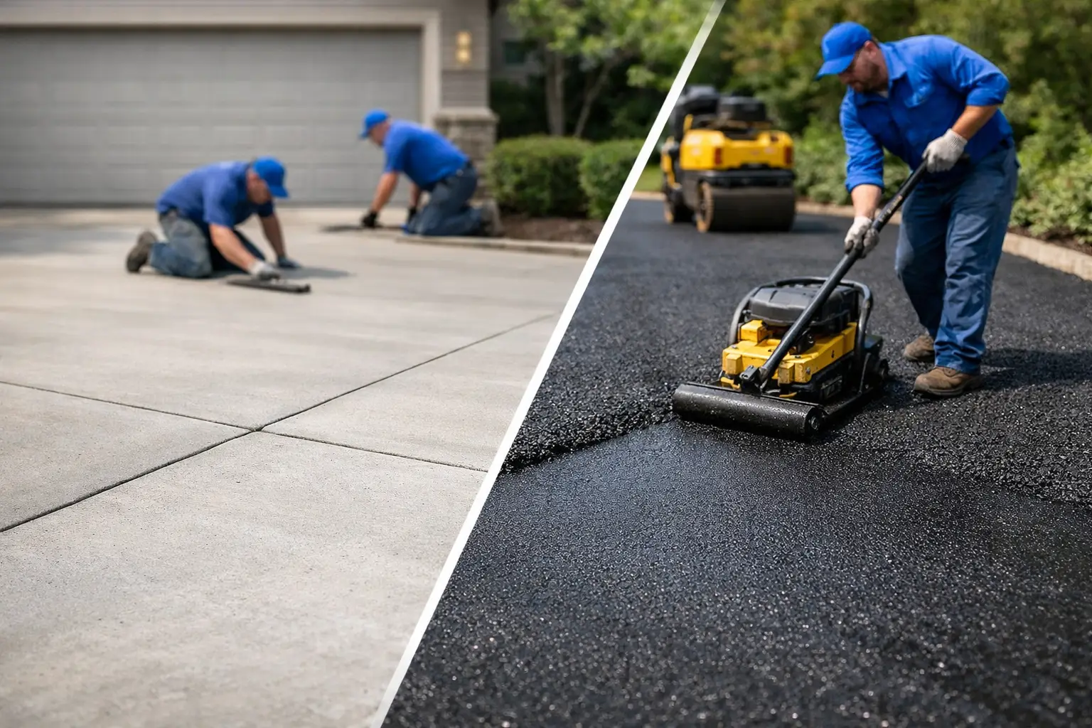 Concrete Driveway Versus Asphalt: Which Fits?