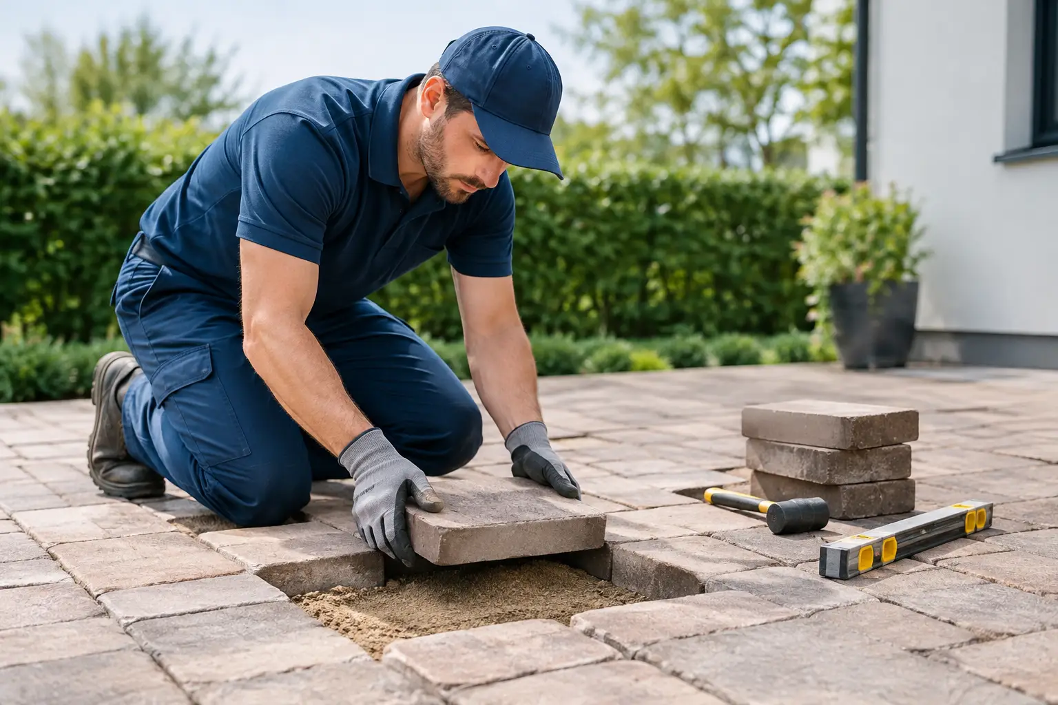 How to Restore Sunken Pavers the Right Way