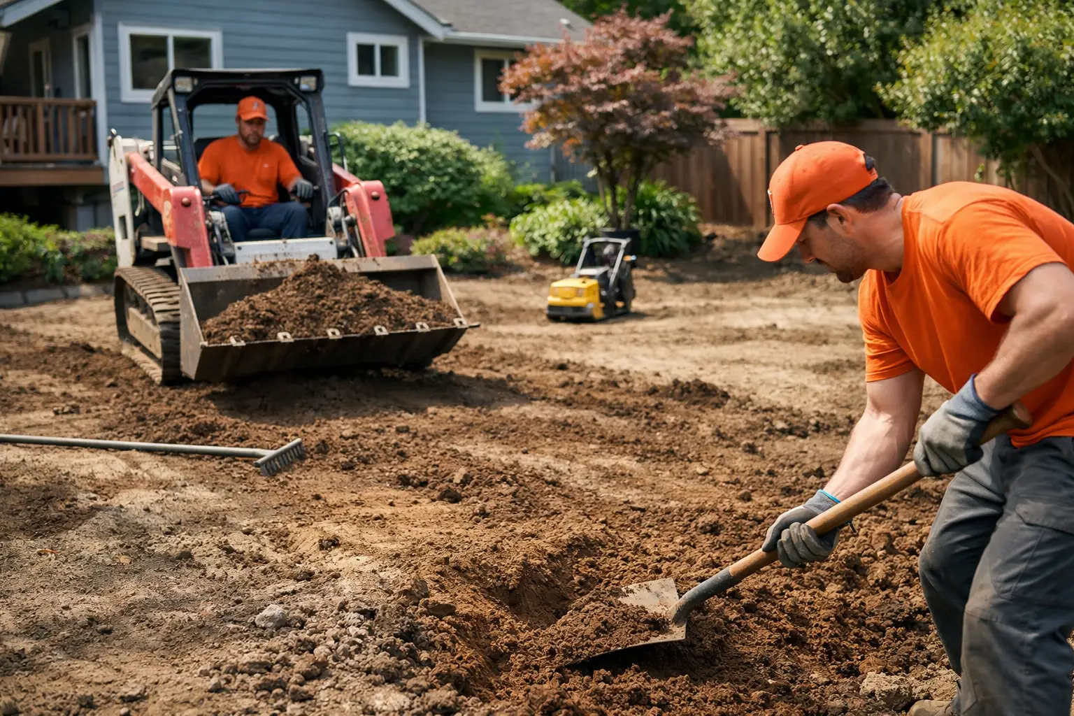 Uneven Yard Regrading for Portland Homes