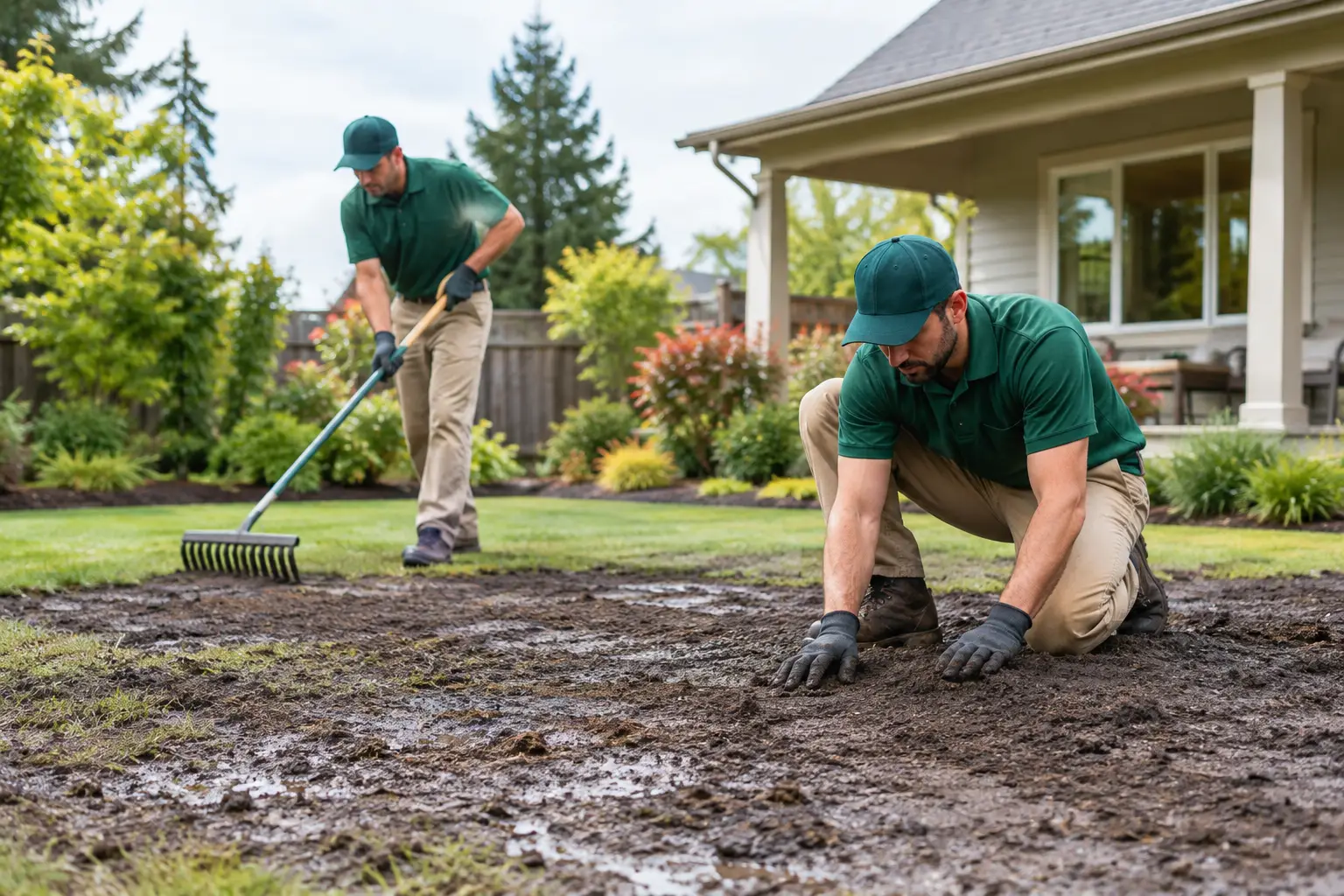 Muddy Lawn Restoration for Portland Homes